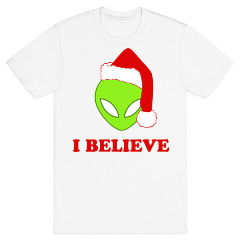 I Believe Christmas Aliens T-Shirt