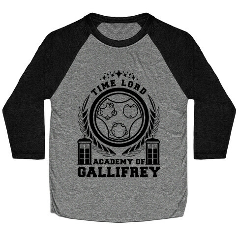 Time Lord Academy of Gallifrey Baseball Tee