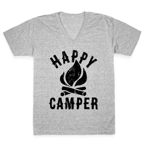 Happy Camper V-Neck Tee Shirt