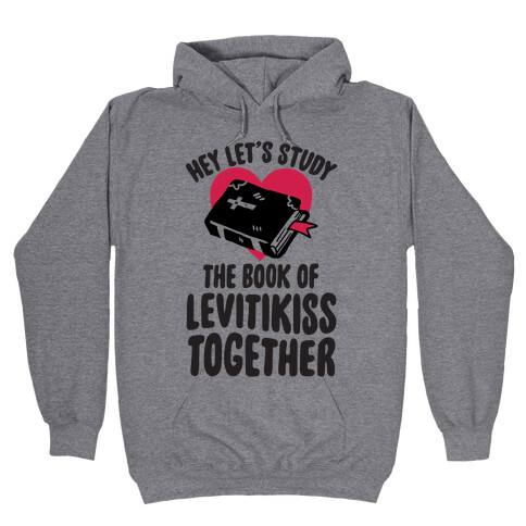 Hey Lets Study The Book Of Levitikiss Together Hooded Sweatshirt