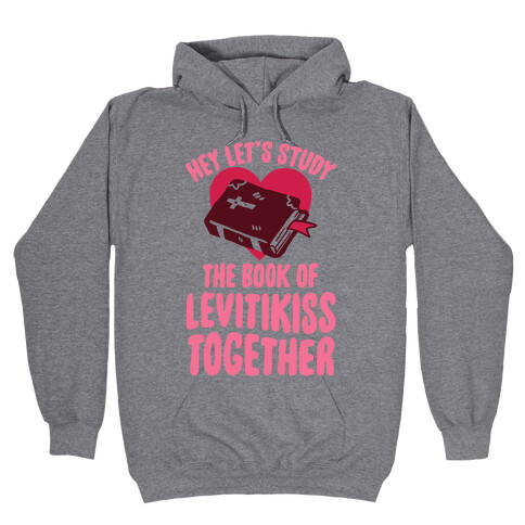 Hey Lets Study The Book Of Levitikiss Together Hooded Sweatshirt