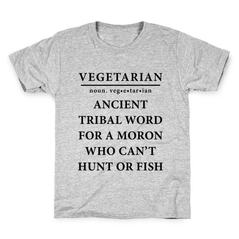 Vegetarian Definition Kids T-Shirt
