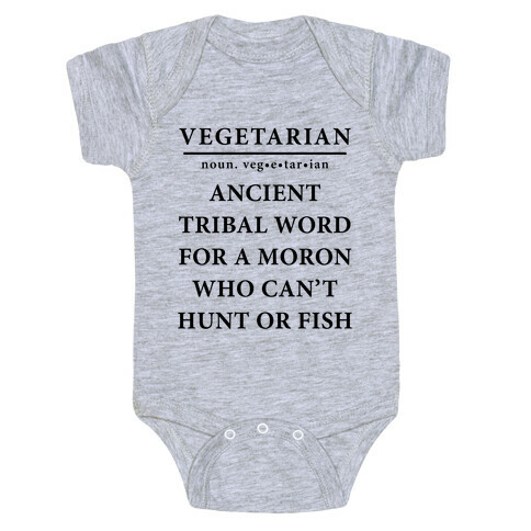 Vegetarian Definition Baby One-Piece
