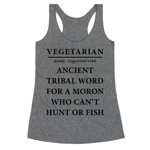 Vegetarian Definition Racerback Tank Top