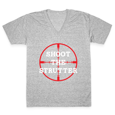 Shoot The Strutter V-Neck Tee Shirt