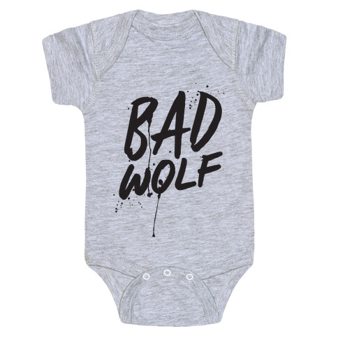 Doctor Who Bad Wolf Baby One-Piece