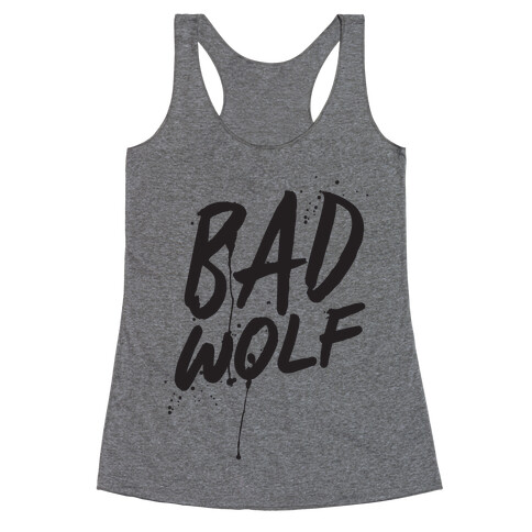 Doctor Who Bad Wolf Racerback Tank Top