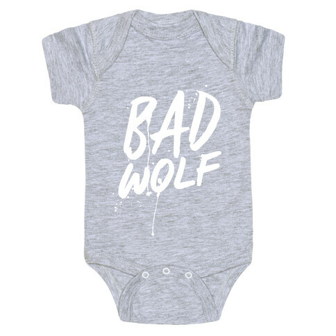 Doctor Who Bad Wolf Baby One-Piece