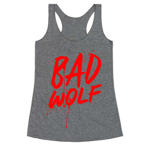 Doctor Who Bad Wolf Racerback Tank Top