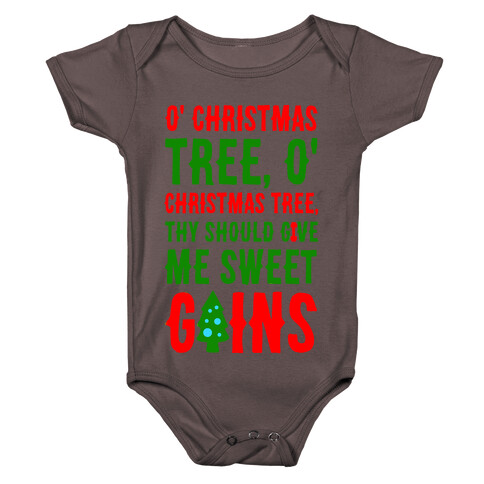 O' Christmas Tree Thy Should Give Me Sweet Gains Baby One-Piece