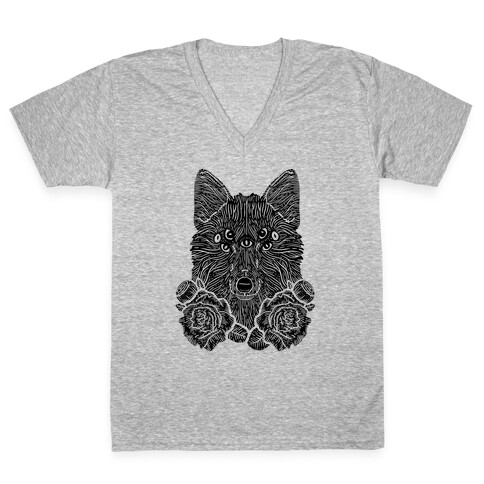 Seven Eyed Fox V-Neck Tee Shirt