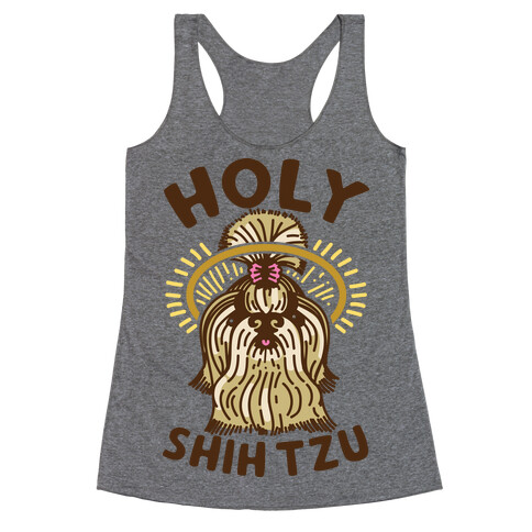 Holy Shih Tzu Racerback Tank Top