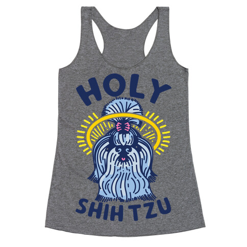 Holy Shih Tzu Racerback Tank Top