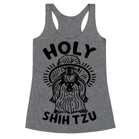 Holy Shih Tzu Racerback Tank Top