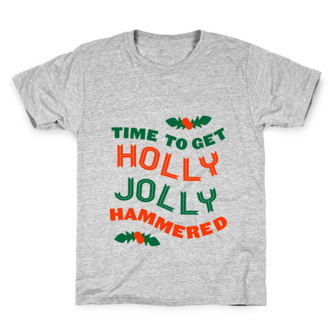 Time to Get Hollly Jolly Hammered (Tank) Kids T-Shirt