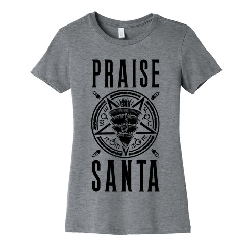 Praise Santa Womens T-Shirt