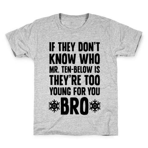 If They Don't Know Who Mr. Ten-Below Is Kids T-Shirt