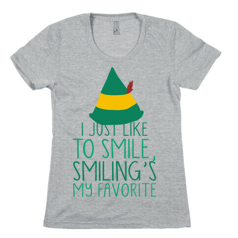 Smiling's My Favorite Womens T-Shirt