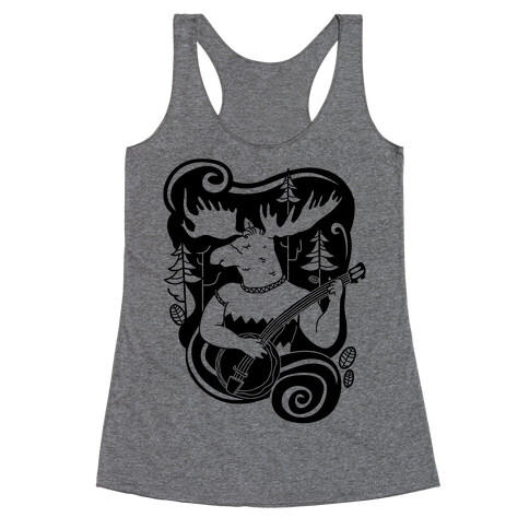 Indie Rock Moose Racerback Tank Top