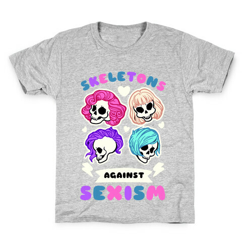 Skeletons Against Sexism Kids T-Shirt