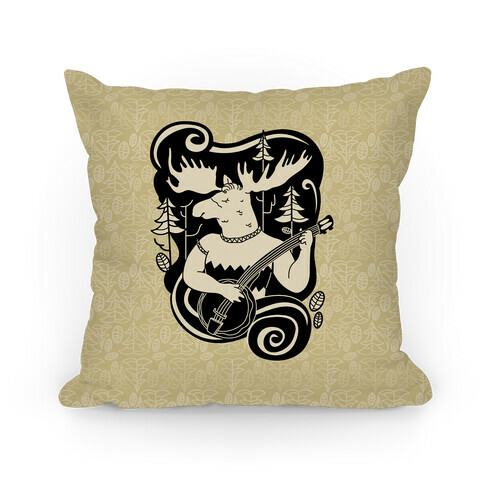 Indie Rock Moose Pillow