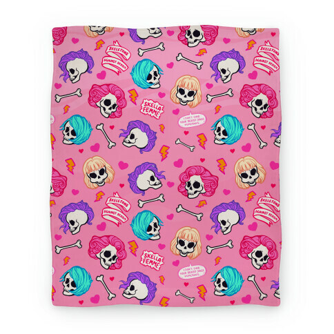 Spooky Scary Feminists Blanket