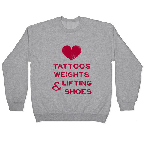 Love Tattoos Weights & Lifting Shoes Pullover