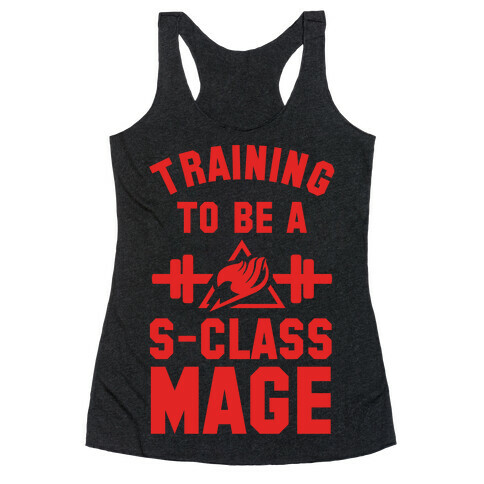 Training to Be a S-Class Mage Racerback Tank Top