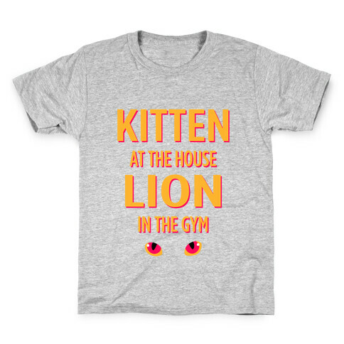 Kitten at the House Lion in the Gym Kids T-Shirt
