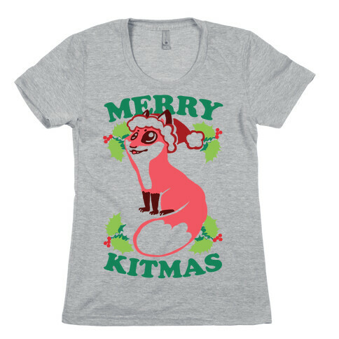 Merry Kitmas Womens T-Shirt
