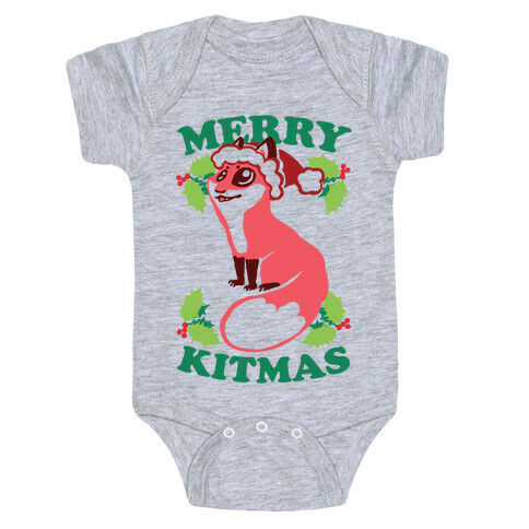 Merry Kitmas Baby One-Piece