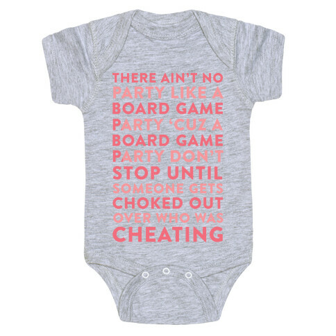 Ain't No Party Like A Board Game Party Baby One-Piece