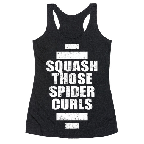 Squash Those Spider Curls Racerback Tank Top