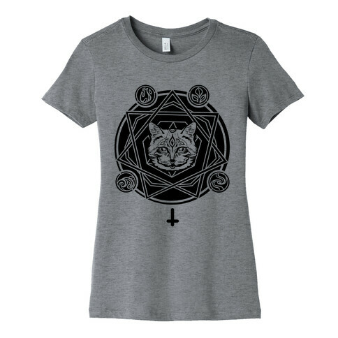 Witch's Cat: The Elements Womens T-Shirt