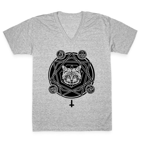 Witch's Cat: The Elements V-Neck Tee Shirt