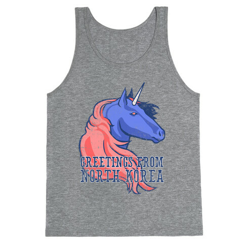 North Korean Unicorn (Vintage) Tank Top