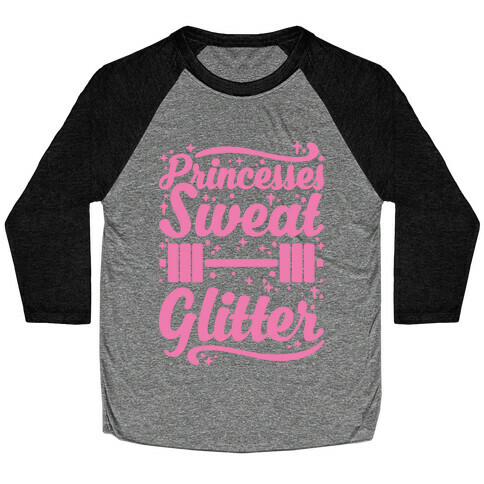 Princesses Sweat Glitter Baseball Tee