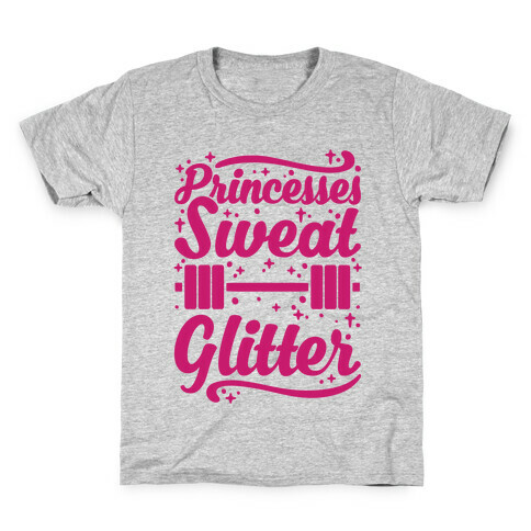 Princesses Sweat Glitter Kids T-Shirt