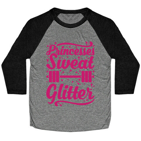 Princesses Sweat Glitter Baseball Tee