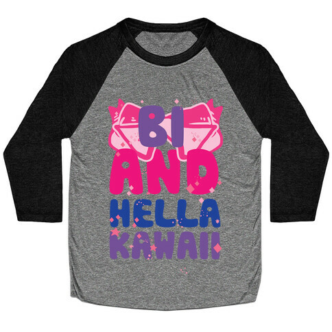 Bi And Hella Kawaii Baseball Tee