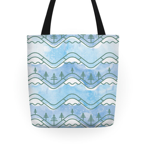 Watercolor Mountains Tote