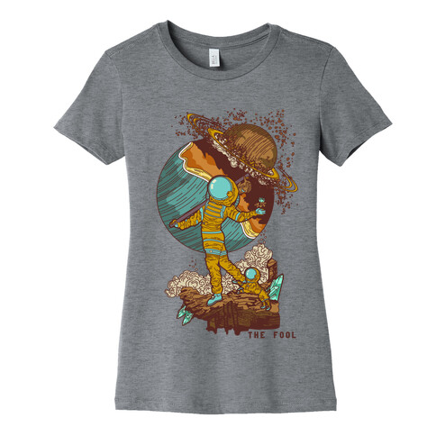 The Fool in Space Womens T-Shirt