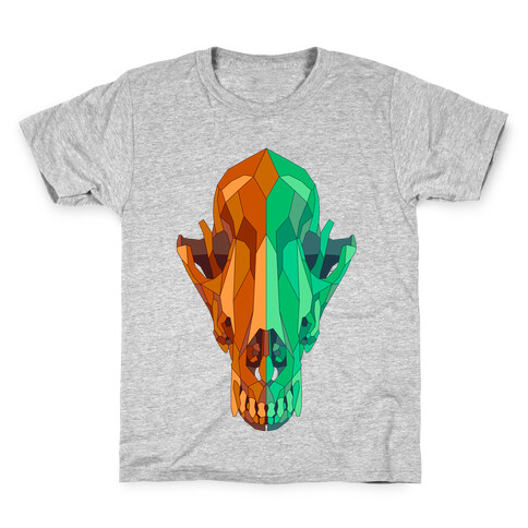Geometric Coyote Skull Kids T-Shirt