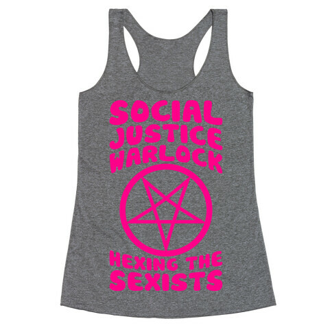 Social Justice Warlock Racerback Tank Top