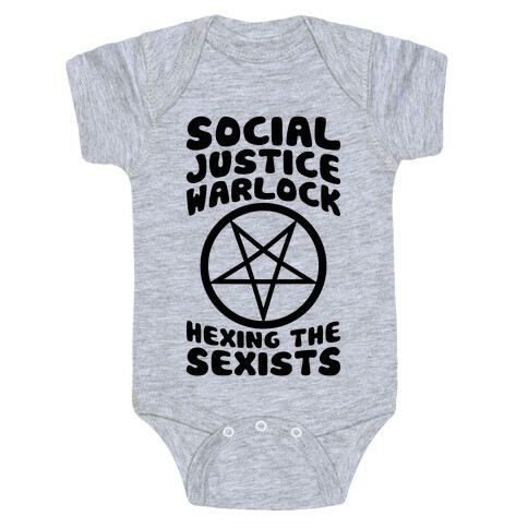 Social Justice Warlock Baby One-Piece