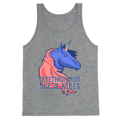 North Korean Unicorn Tank Top