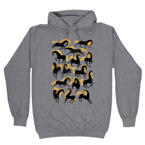 Fiery Wild Horses Hooded Sweatshirt