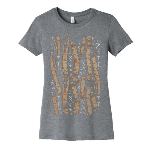 Birch Trees and Runes Womens T-Shirt