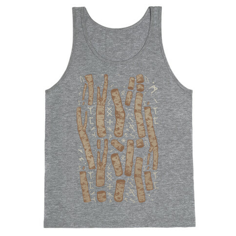 Birch Trees and Runes Tank Top