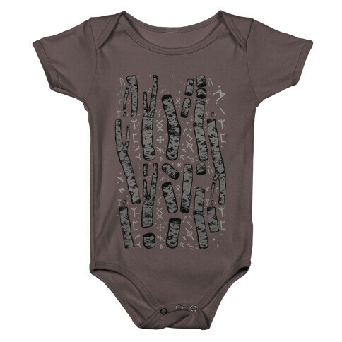 Birch Trees and Runes Baby One-Piece